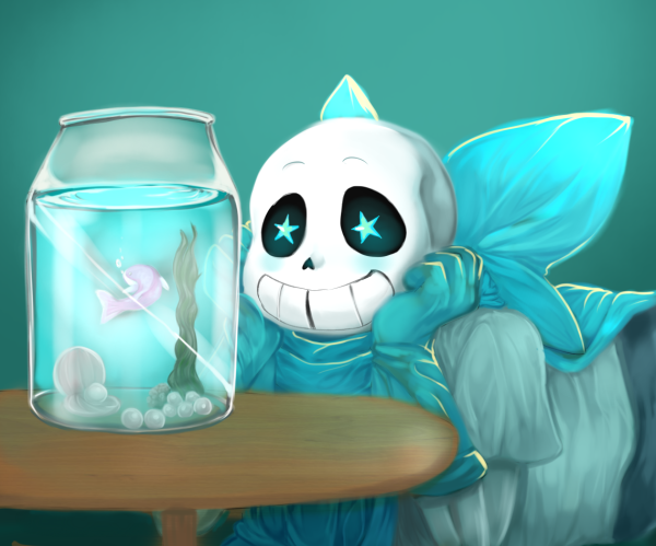 Андертейл Санс ау арт