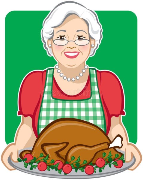 Рисунок молодой бабушки