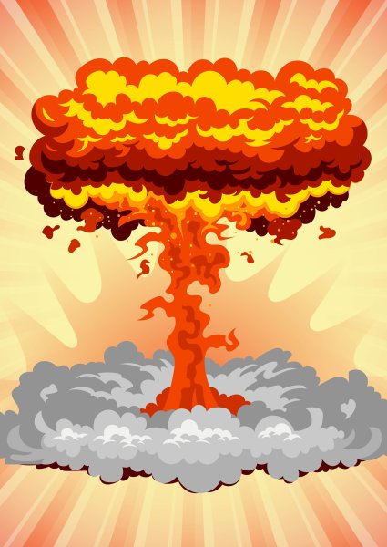 Нарисованный взрыв