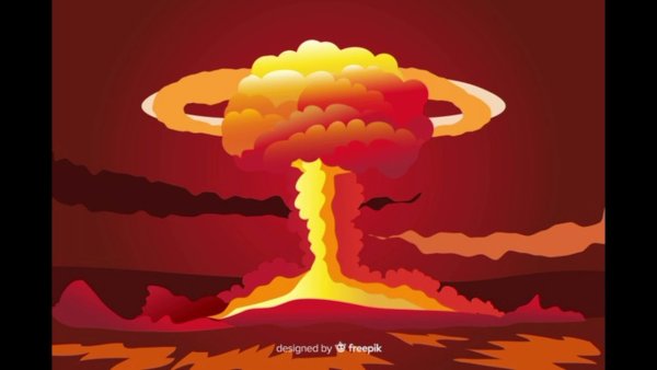 Ядерный взрыв мультяшный