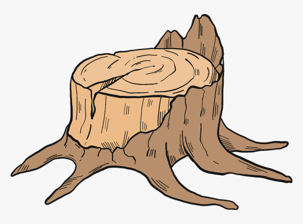 Пень мультяшный