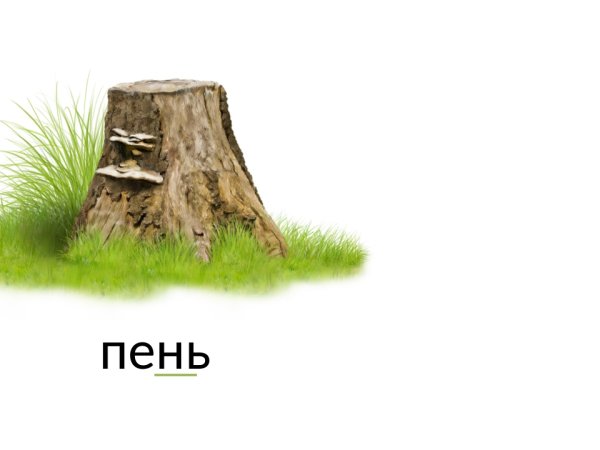 Пень для аппликации для детей