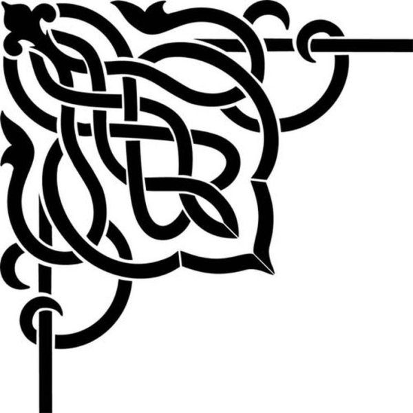 Скандинавский узор угловой