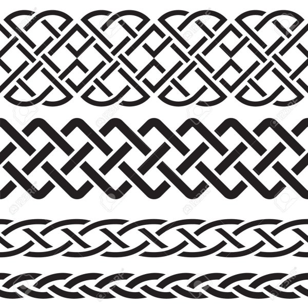 Скандинавские плетеные узоры