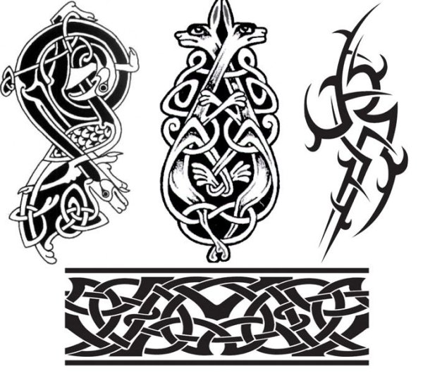 Кельтский орнамент тату