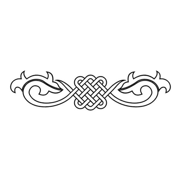 Кельтский орнамент в полосе