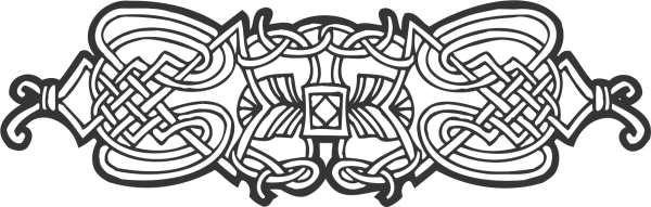 Скандинавский орнамент на прозрачном фоне