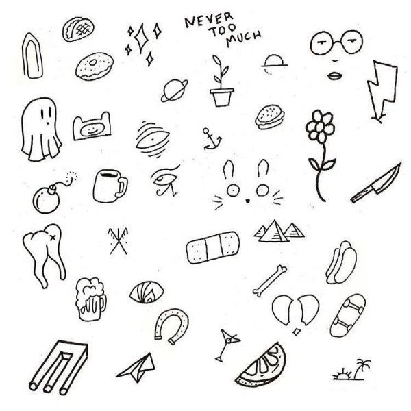 Мелкие партаки эскизы