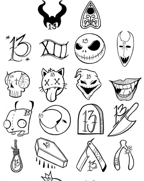 Прикольные тату эскизы