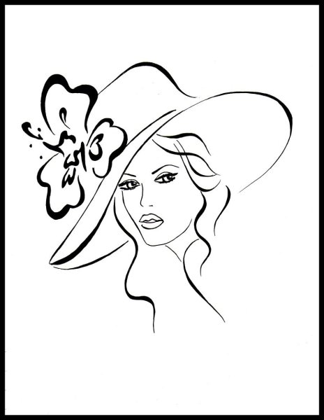 Женский образ очертаньем