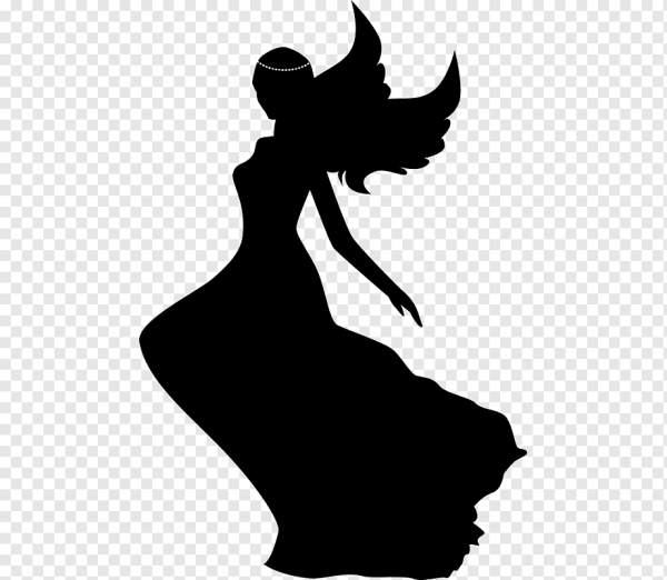 Контур девушки