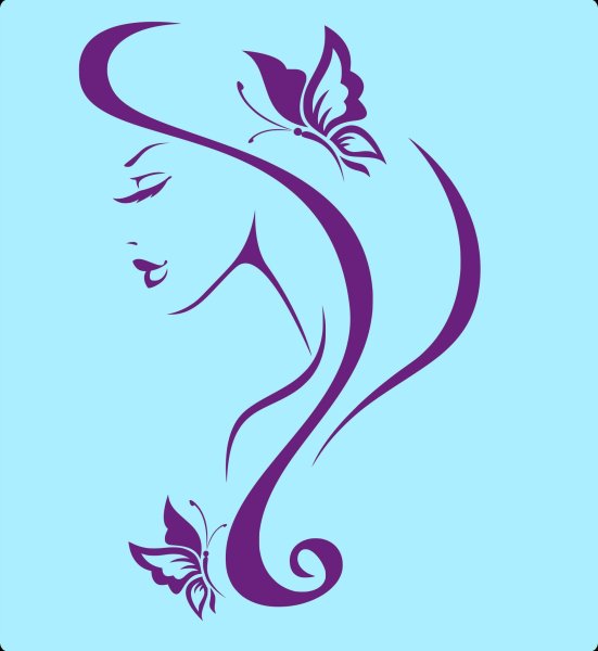 Силуэт девушки