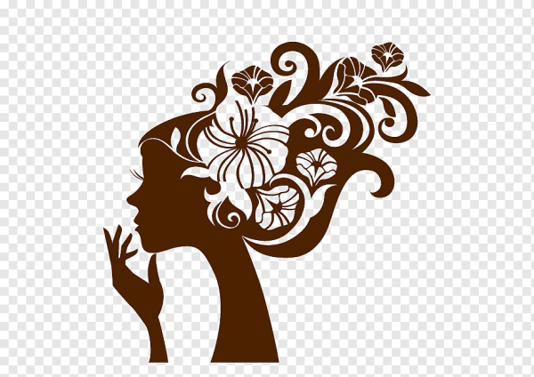 Силуэт женского лица