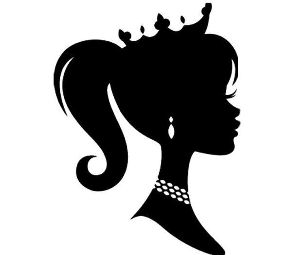 Трафарет девушки