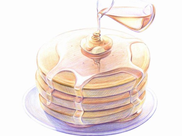 Еда карандашом