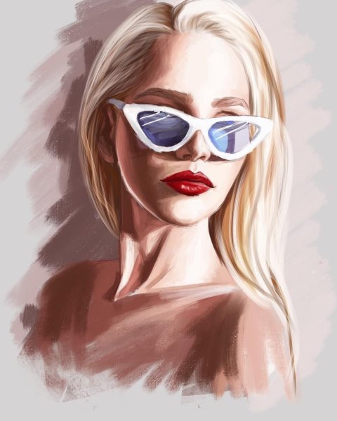 Девушка рисунок