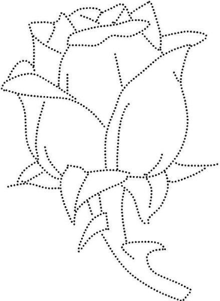 Рисование по точкам цветы