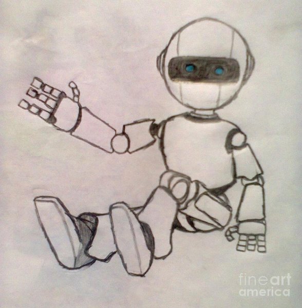 Рисунок на тему робот легкий