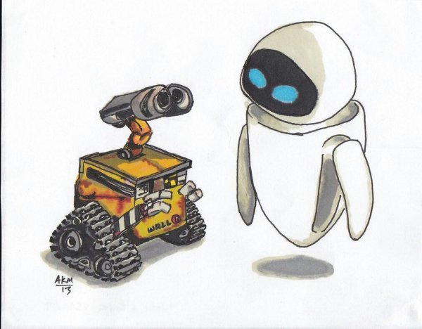 Робот рисунок простой