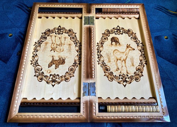 Нарды резные полуобъем