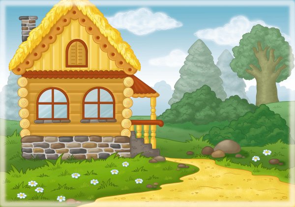 Изба картинки для детей