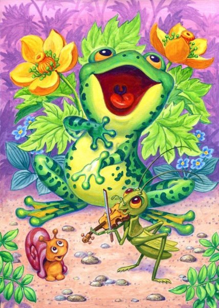 Лягушка арт милый