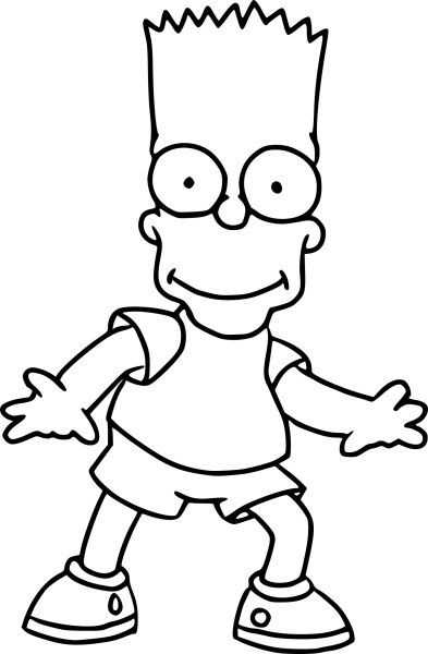Барт симпсон рисунок