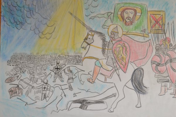 Три богатыря Васнецова раскраска