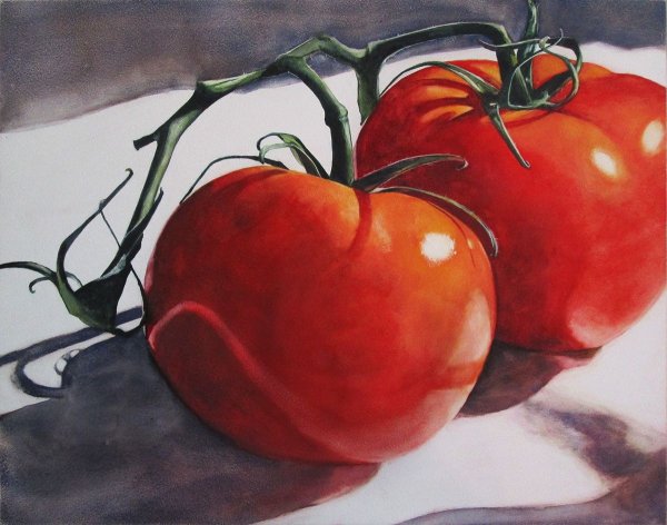 Помидор с глазами на прозрачном фоне