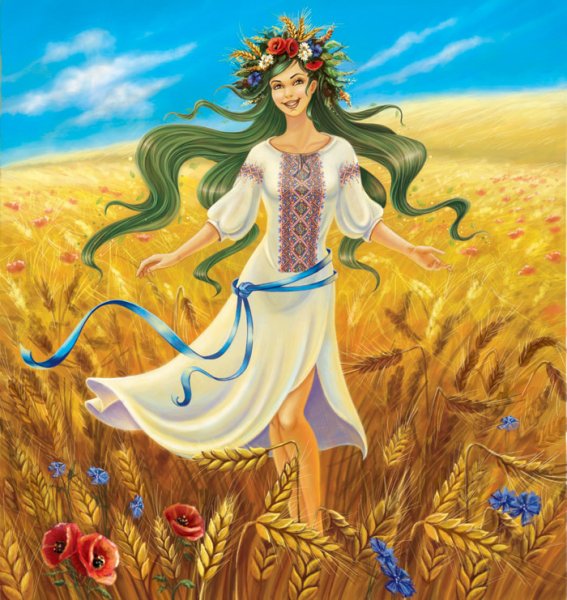 Украинская девушка арт