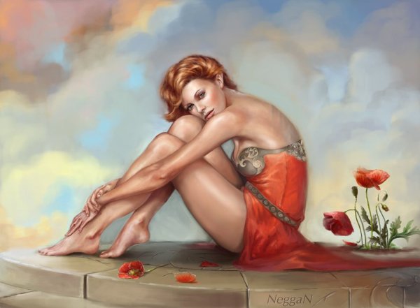 Девушка рисунок