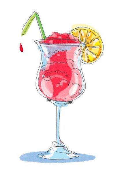 Коктейль рисунок