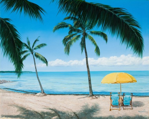 Аниме пляж фон