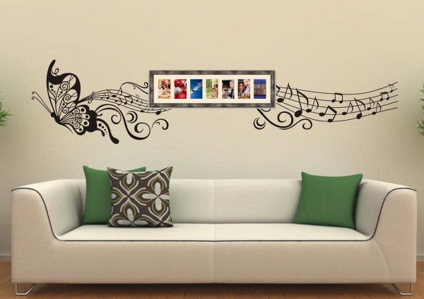 Декоративные узоры на стене