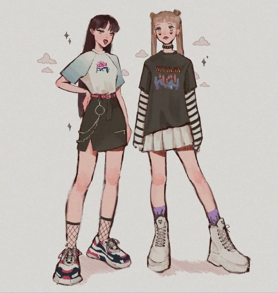 Рисунки в стиле инди КИД