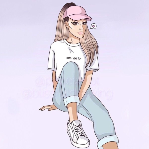 Рисунки для срисовки девушки в толстовке