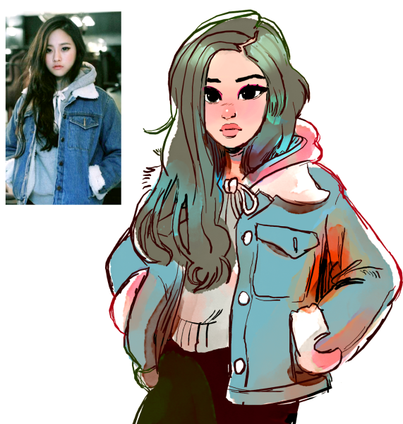 Девушки в мультяшном стиле