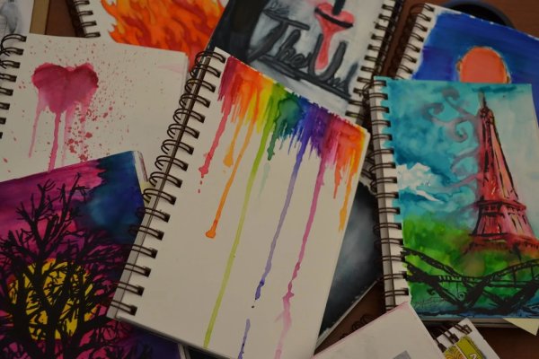 Рисунки для скетчбука лёгкие яркие