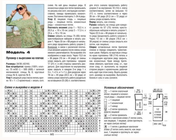 Вязка для меланжевой пряжи