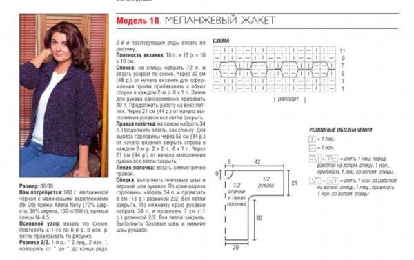 Асимметричный топ спицами схема с описанием
