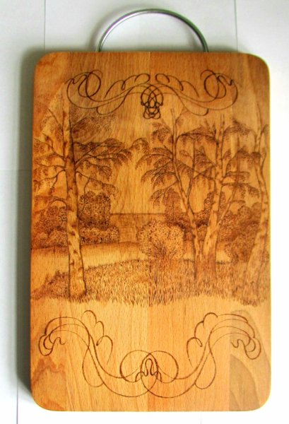 Доска разделочная с Выжиганием