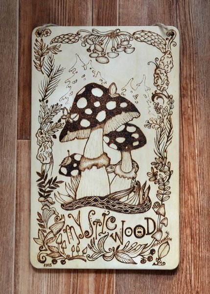 Узоры выжигателем по дереву