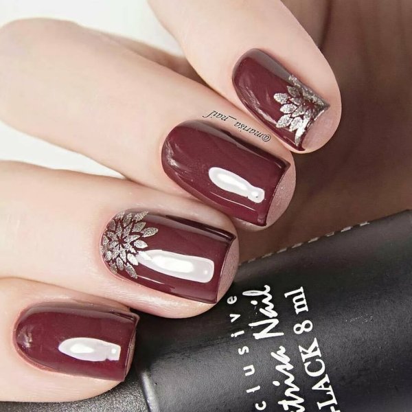 Френч 2022 бордовый миндаль