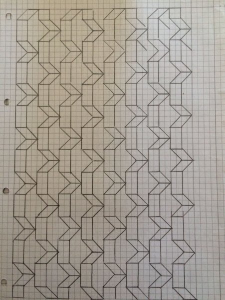 Узоры в тетради в клетку