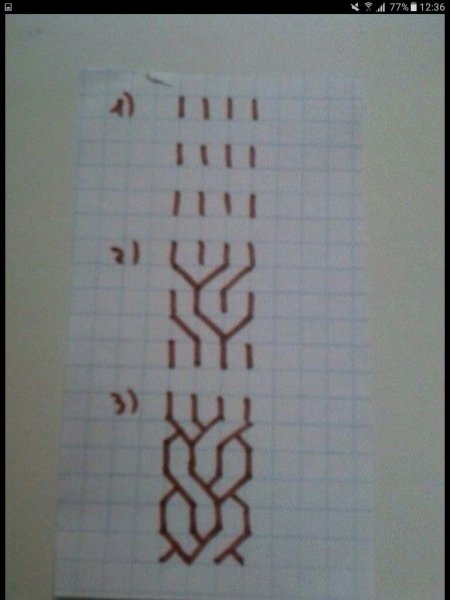 Клеточные узоры в тетради