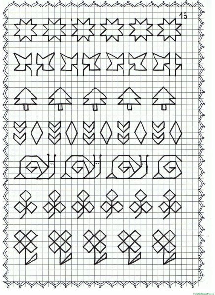 Косички в тетради