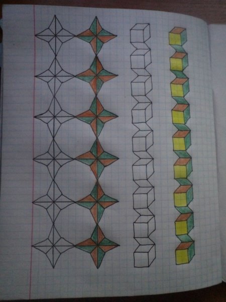 Косички по клеточкам