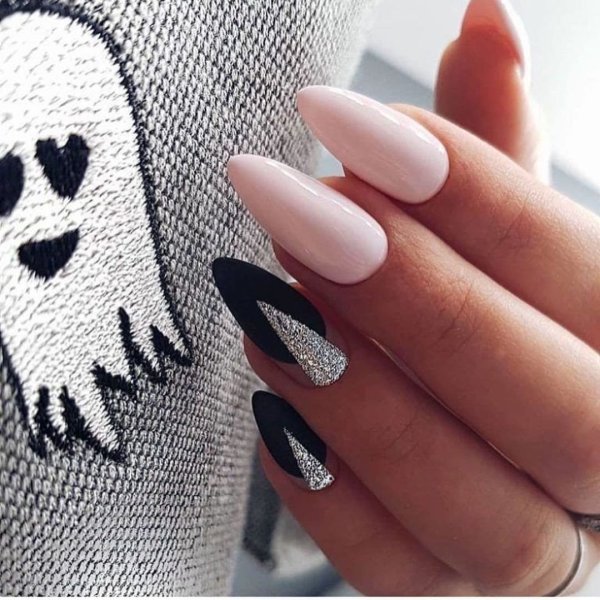 Ногти острые однотонные