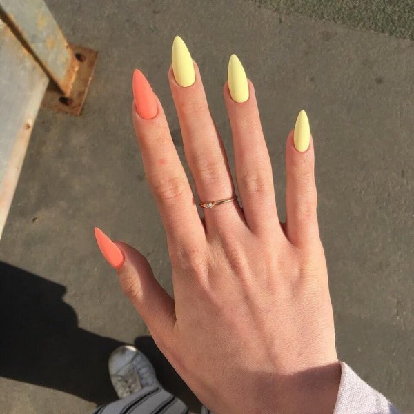 Ногти миндаль 2ка