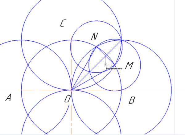 Узоры циркулем из кругов